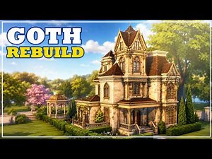 Goth Family House MAKEOVER | Base Game + Royalty & Legacy | Sims 4 Speed Build | Stop Motion