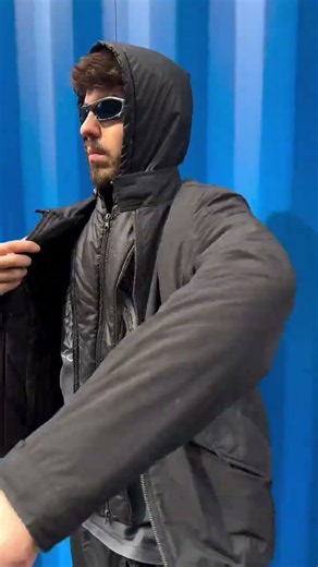 Vintage Armani Jeans Detachable Hood Double Layer Jacket