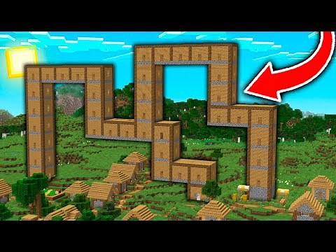 Un ALDEANO CONSTRUYE la CASA mas LARGA y RARA de la ALDEA de MINECRAFT! 😱