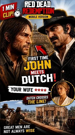 First Time John Marston Meets Dutch 😱 | Red Dead Redemption Mobile #shorts #rdr1 #reddeadredemption1