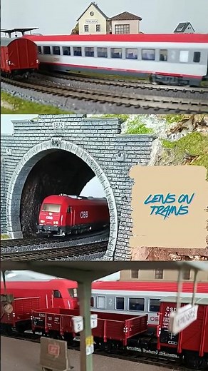 ÖBB Intercity Train in Stunning H0 Scale Diorama Model Railway Cinematic Shots #train#hoscale