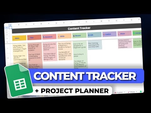 Plan Your Next 1000 Videos with the Ultimate Google Sheets Tracker!
