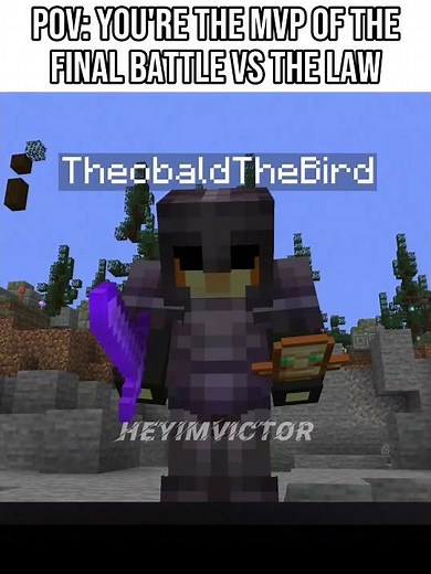 The Biggest Bird for MVP 😤 #minecraft #theobaldthebird #unstablesmp #flamefrags #wemmbu