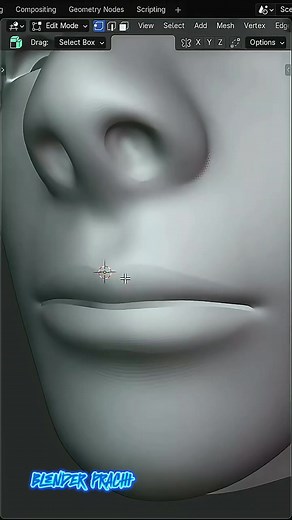 Clean Head Retopology for 3D Animations