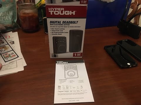 Let's read the Manual Hyper Tough Digital Dead Bolt Lock with Keypad