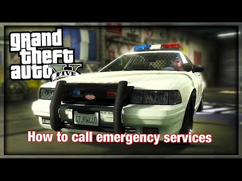 How to call 911 aka emergency services in GTA 5 Online Ps4 Xbox