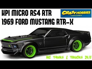 HPI MICRO RS4 1969 FORD MUSTANG RTR-X Vaughn Gittin Jr. Drift Edition