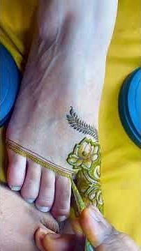 Simple leg henna design tutorial | Mehendi by Mimi