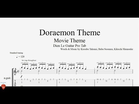 Doraemon Theme - Guitar Tutorial + TAB