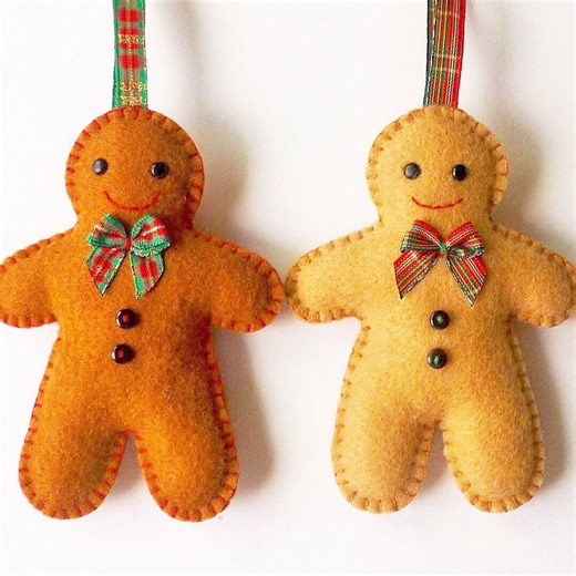 Gingerbread Man Felt Ornament Sewing Pattern: Easy DIY Christmas Craft (PDF Pattern) - Etsy Ireland