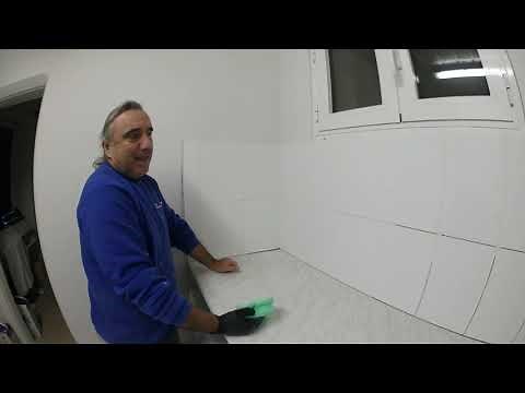 Η επιτυχία αγαπά την προετοιμασία - Αρμολόγηση πλακιδίων κουζίνας ΛΕΥΚΟΣ ΑΡΜΟΣΤΟΚΟΣ - Σφάγγιση αρμών