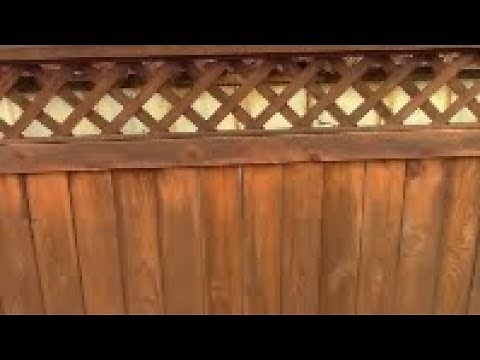 Staining a Cedar Wood Fence, comments and equipment, Linseed Oil, Kushguard