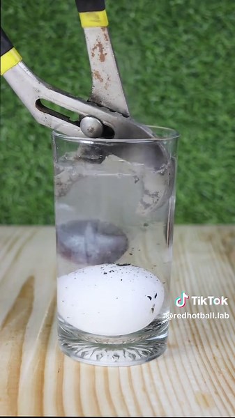 Boiling Eggs with 1000°C Hot Metal Ball #satisfying #fyp #tiktok #experiment #asmr