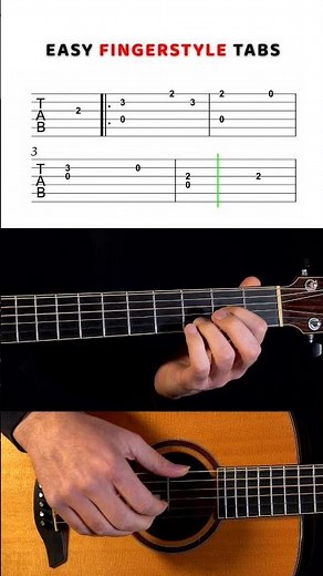 Easy Guitar TAB - AMAZING GRACE #guitar #easyguitartabs #fingerstyleguitar
