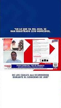 🔴🔵 Security crisis in Peru: More than 2,200 homicides recorded in 2025, according to SINADEF