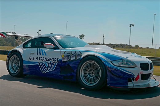 Auto Enthusiast Modifies BMW Z4 Coupe with NASCAR V8 Engine