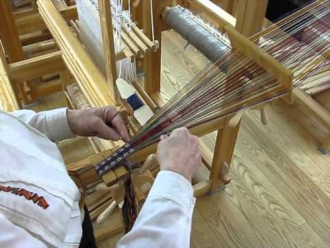 Band weaving on a rigid heddle - Vävstuga demo