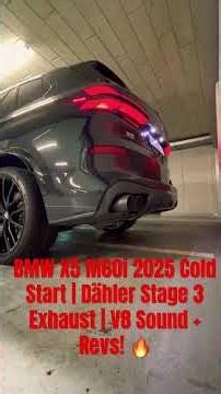 BMW X5 M60i 2025 Cold Start | Dähler Stage 3 Exhaust | Brutal V8 Sound + Revs! 🔥 #BMWX5M60i
