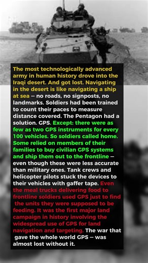 The U.S. Army Invaded Iraq With GPS. Soldiers Had 2 Devices Per 100 Vehicles.