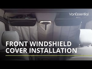 VanEssential Front Windshield Window Cover Installation
