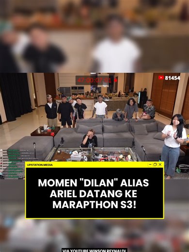 Momen kedatangan Ariel Noah alias Dilan ke Marapthon bikin Tepe ngga kuat, Pheeeeey phey wkwkwk #marapthonseason3 #tepe46 #arielnoah #ybrap #streamer