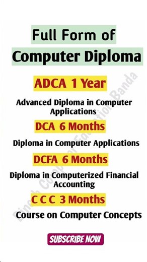 Full Form Of Computer Diploma | #Fullformofcomputerdiploma