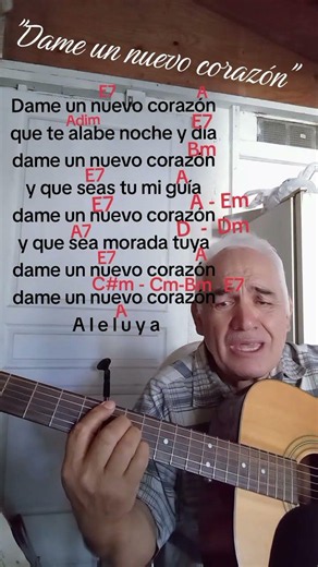 "Dame un nuevo corazón" Alabanza con letra y Acordes