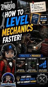 How to Level MECHANICS in Project Zomboid 🔧 | Beginner Guide