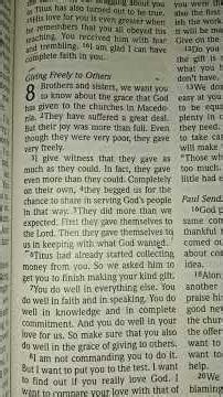 2 Corinthians 8:1-5 Let's be generous & share what God has blessed us with !?!