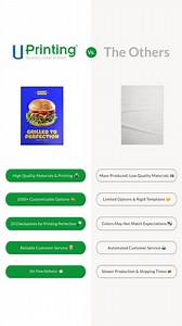 Don’t settle for less. Choose UPrinting for high-quality materials, 1,000+ custom options, and printing perfection. Your brand deserves the best! | UPrinting | Facebook