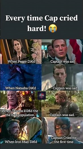 Captain America Crying Moments 😢 #MCU #Shorts