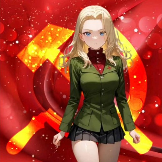 Girls und Panzer - Pravda High School - Soviet March