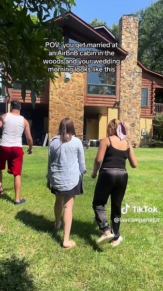 Backyard Wedding Magic: Celebrate at an AirBnB Cabin