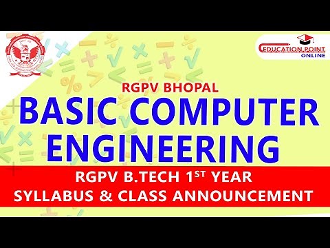 RGPV Basic Computer Engineering B.Tech 1st Year Syllabus & Class Announcement
