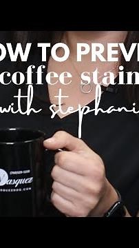 How to prevent coffee stains ￼on teeth☕️🦷