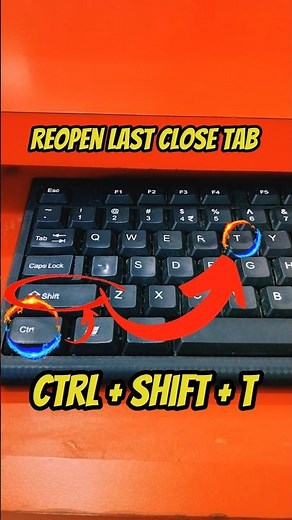 What is the use of CTRL + SHIFT + T ? Shortcut key for Reopen Last Closed Tab || #shorts #shotcut