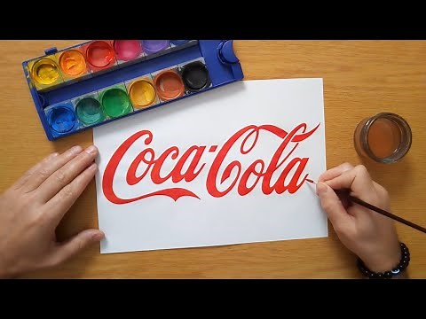 How to draw the Coca Cola logo 2025