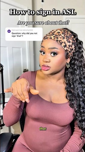 How to sign “are you sure about that" in ASL. #asl