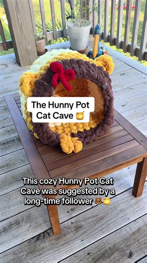 Create a Cozy Hunny Pot Cat Cave for Your Feline Friend