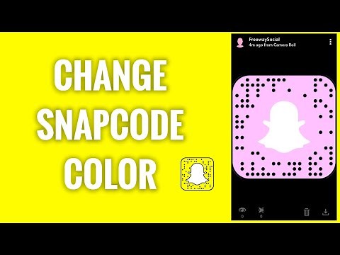 How To Change Snapcode Color On Snapchat