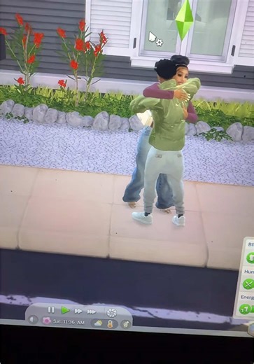 Nylah visited her cousin Trayvon to see his newborn twins 🤍 - - - #sims4cc #urbansims #blacksimmer #sim4mods #sim4tok