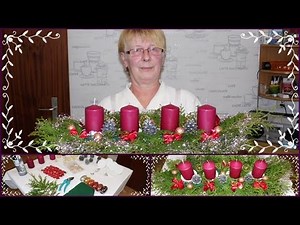 DIY Adventsgesteck/Adventskranz/Weihnachtsdeko/Selber Basteln mit Mama