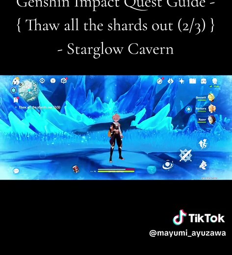 Genshin Impact Quest Guide: Thaw Shards in Starglow Cavern