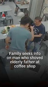 Family seeks info on man who shoved elderly father at coffee shop