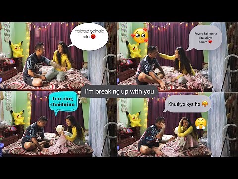 Breakup prank on bishal🙈i returned the ring😳💍