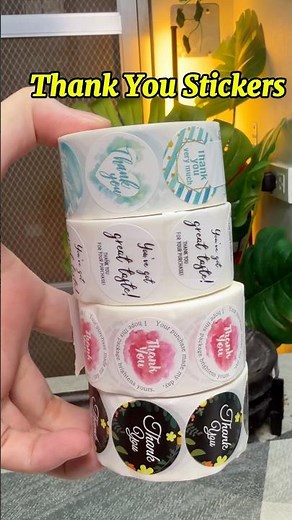 Thank you sticker Roll for packaging and presentation for small business like ice cream, graham bar