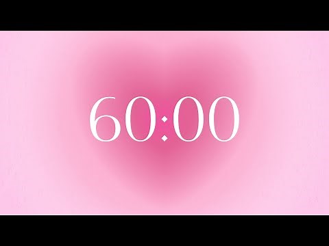 60 minutes aura pink timer, pomodoro timer for Study/reading/working/ writing/exercise/Meditation.