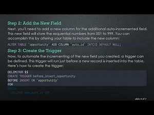 How to Add an Auto-Incremented Field in MySQL from 001 to 999 Besides Original ID
