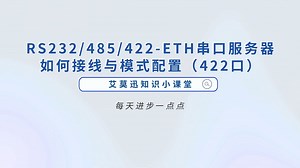 RS232/485/422-ETH串口服务器如何接线与模式配置（422口）
