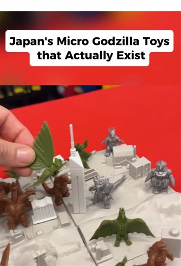 Japan’s Micro Godzilla Toys that Actually Exist | Part 3 Video by : Monsrer Island Buddies #godzilla #fyp #reviews #toys